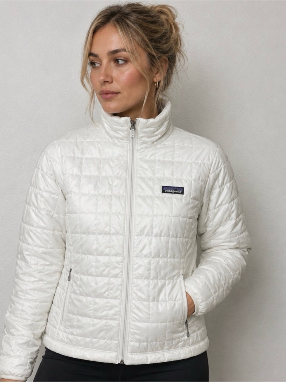 Patagonia Women's Nano Puff Jacket Puffer White Large